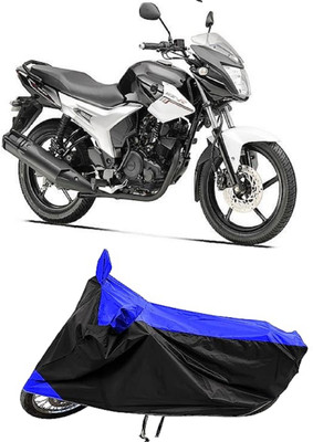 Mdstar Waterproof Two Wheeler Cover for Yamaha(SZ R, Blue, Black)