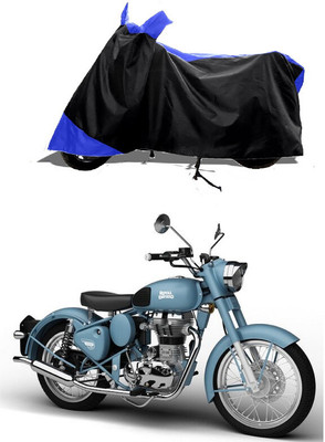 GROFATIK Two Wheeler Cover for Royal Enfield(Classic Squadron, Blue)