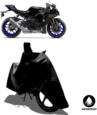 Amexride Waterproof Two Wheeler Cover for Yamaha(YZF R1M BS6, Black)
