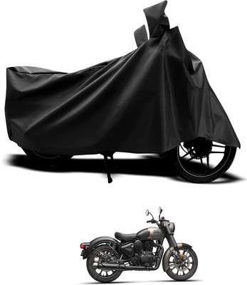 PAGORA Waterproof Two Wheeler Cover for Royal Enfield(Classic Stealth Black, Black)