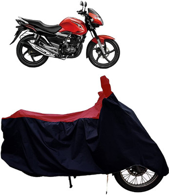 KEDIT Two Wheeler Cover for Suzuki(GS 150R, Red, Black)