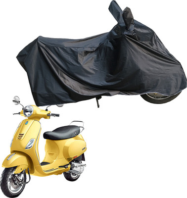 Motodreka Waterproof Two Wheeler Cover for Piaggio(Vespa VXL 150, Black)