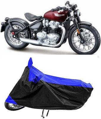 GROFATIK Two Wheeler Cover for Triumph(Bonneville Bobber, Blue)