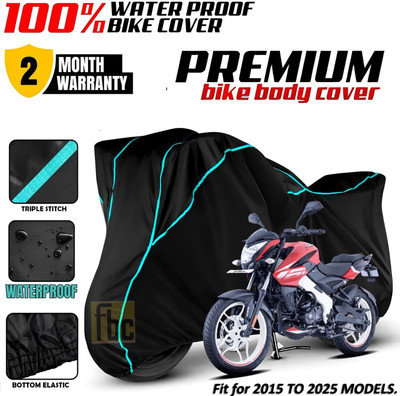 FBC Waterproof Two Wheeler Cover for Bajaj(Pulsar NS-160 BS6, Black)