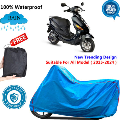 OliverX Waterproof Two Wheeler Cover for Hero(Electric Cruz BS6, Blue)