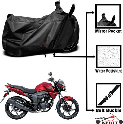 KEDIT Two Wheeler Cover for Universal For Bike(Trigger, Black)