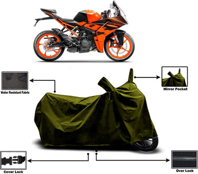 Amexride Two Wheeler Cover for KTM(RC 200, Green)