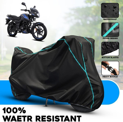 OliverX Waterproof Two Wheeler Cover for Bajaj(Pulsar RS 200, Black, Blue, Multicolor)