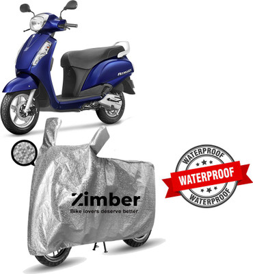 APNEK Two Wheeler Cover for Suzuki(Access 125, Silver)
