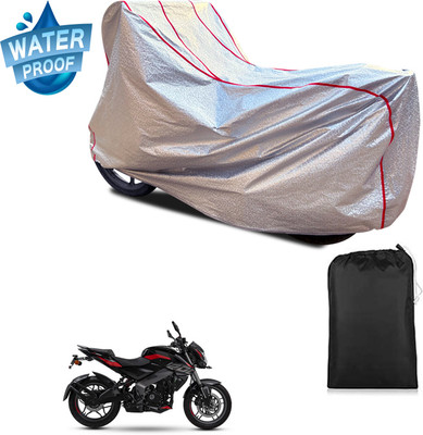 PAGORA Waterproof Two Wheeler Cover for Bajaj(Pulsar NS200, Silver)