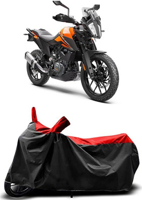 KEDIT Two Wheeler Cover for KTM(390 Adventure, Red, Black)