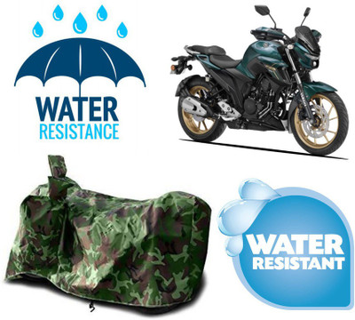 AUTOCAD Waterproof Two Wheeler Cover for Yamaha(FZ-S Fi Version 3.0, Green)