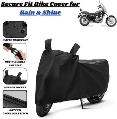 Delphinium Waterproof Two Wheeler Cover for Bajaj(Avenger 220 street, Black)