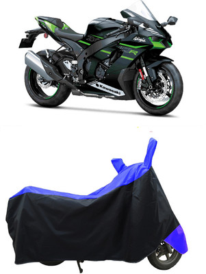 Coxtor Waterproof Two Wheeler Cover for Kawasaki(Ninja ZX-10R BS6, Blue)