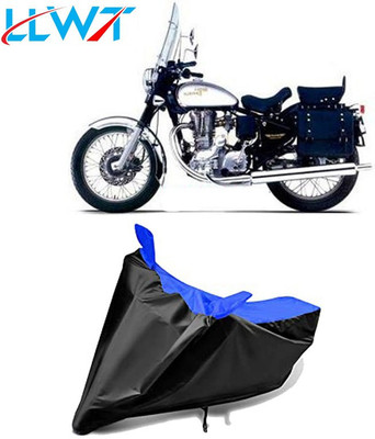 KPIND Waterproof Two Wheeler Cover for Royal Enfield(Machismo 350, Black, Blue)