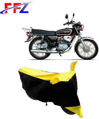 FFZ Waterproof Two Wheeler Cover for Yamaha(RX135, Black, Yellow)