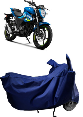 Amexride Two Wheeler Cover for Suzuki(Gixxer, Blue)