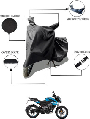 Mdstar Waterproof Two Wheeler Cover for Bajaj(Pulsar NS125, Black)