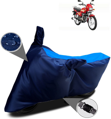 RRZ Two Wheeler Cover for Hero(Splendor Plus, Blue)