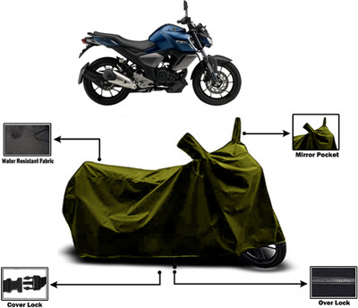 Amexride Two Wheeler Cover for Yamaha(FZ-S FI, Green)