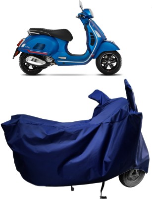 Amexride Two Wheeler Cover for Vespa(GTS Super 300 BS6, Blue)