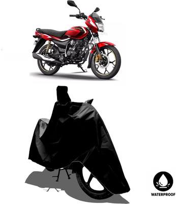 Amexride Waterproof Two Wheeler Cover for Bajaj(Platina 110 H-Gear, Black)