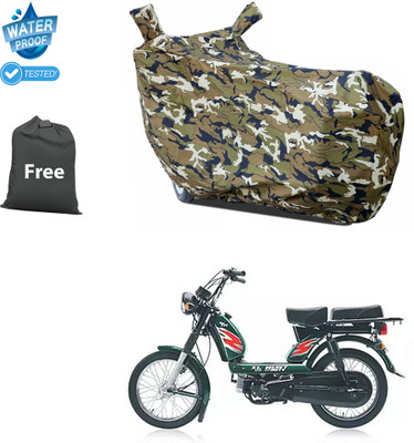 CODOKI Waterproof Two Wheeler Cover for TVS(Heavy Duty Super XL, Yellow)