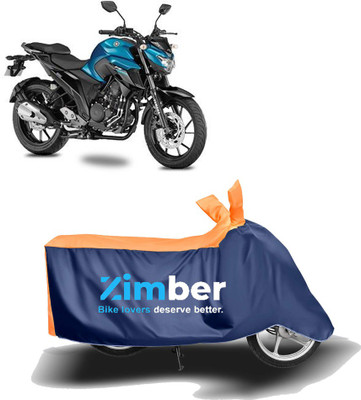 APNEK Two Wheeler Cover for Yamaha(FZ25, Orange, Blue)