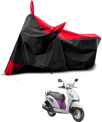 KEDIT Two Wheeler Cover for Honda(Activa i, Red, Black)