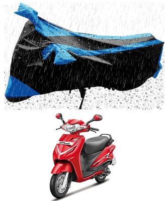 Ascension Two Wheeler Cover for Hero(Duet LX 110CC, Black, Blue)