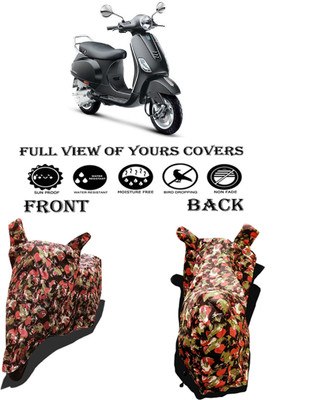 Amexride Two Wheeler Cover for Vespa(Vespa VXL 125, Multicolor)