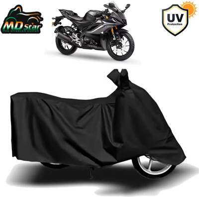 Mdstar Waterproof Two Wheeler Cover for Yamaha(R15 V3, Black)