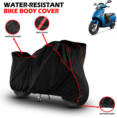 GKG Waterproof Two Wheeler Cover for Hero(Maestro Edge, Black, Red)