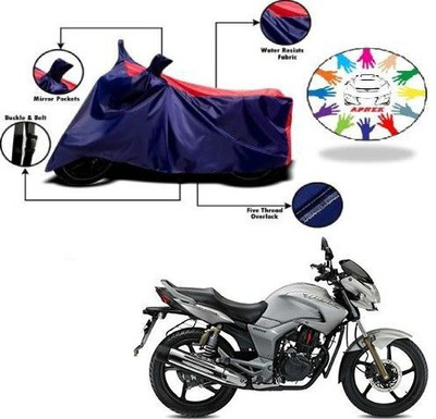 DeepShakshi AUTOMOTIVE Waterproof Two Wheeler Cover for Hero(Hunk, Blue, Red)