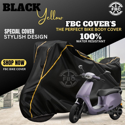 AUTOCAD Waterproof Two Wheeler Cover for Ola(Scooty, Black)
