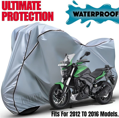 POLYMAXX Waterproof Two Wheeler Cover for Bajaj(Dominar, Silver, Black)