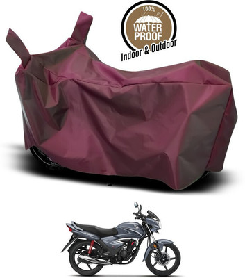 ANTHUB Waterproof Two Wheeler Cover for Honda(Shine, Maroon)