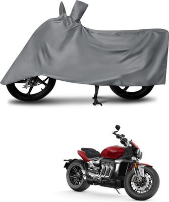 MMSSTAR Waterproof Two Wheeler Cover for Triumph(Rocket III, Grey)