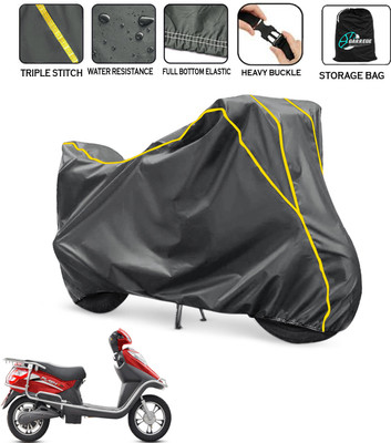 AUTOBIRSA Waterproof Two Wheeler Cover for Hero(Electric Flash BS6, Grey)