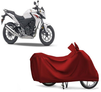 KEDIT Two Wheeler Cover for Honda(CB 500, Maroon)