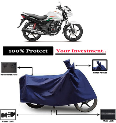 Amexride Two Wheeler Cover for Hero(Achiever 150, Blue)