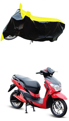 VESMEI Two Wheeler Cover for Hero(Electric Dash BS6, Yellow)