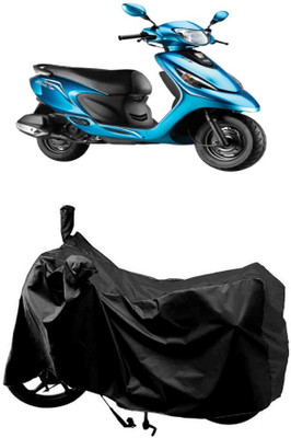 MMSSTAR Waterproof Two Wheeler Cover for TVS(Scooty Zest, Black)