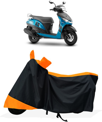 Tricway Two Wheeler Cover for Yamaha(Alpha BS6 BS6, Orange)