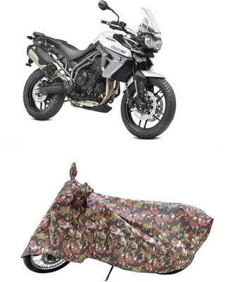 Coxtor Waterproof Two Wheeler Cover for Triumph(Tiger 800 XR, Multicolor)
