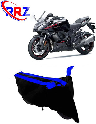 RRZ Waterproof Two Wheeler Cover for Kawasaki(Ninja 1000, Black, Blue)
