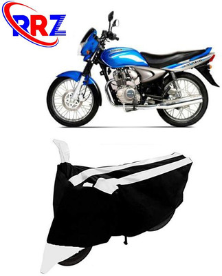 RRZ Waterproof Two Wheeler Cover for Bajaj(Wind 125, Black, White)
