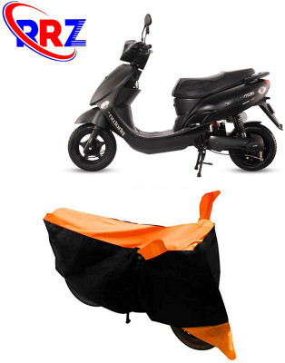 RRZ Waterproof Two Wheeler Cover for Hero(Electric Photon, Black, Orange)
