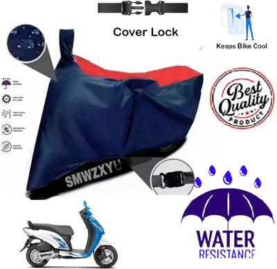 smwzxyu Waterproof Two Wheeler Cover for Honda(Activa i, Red, Blue)