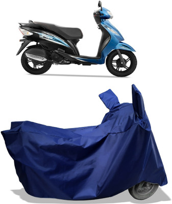 Amexride Two Wheeler Cover for TVS(Wego BS6, Blue)